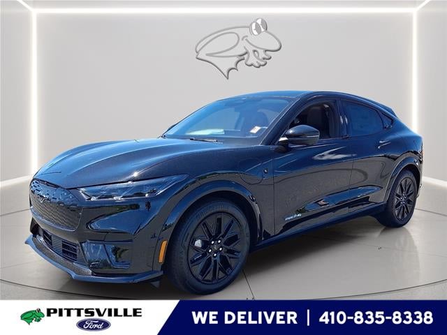2026 Ford Mustang Mach-E Premium in Shadow Black — front three-quarter view