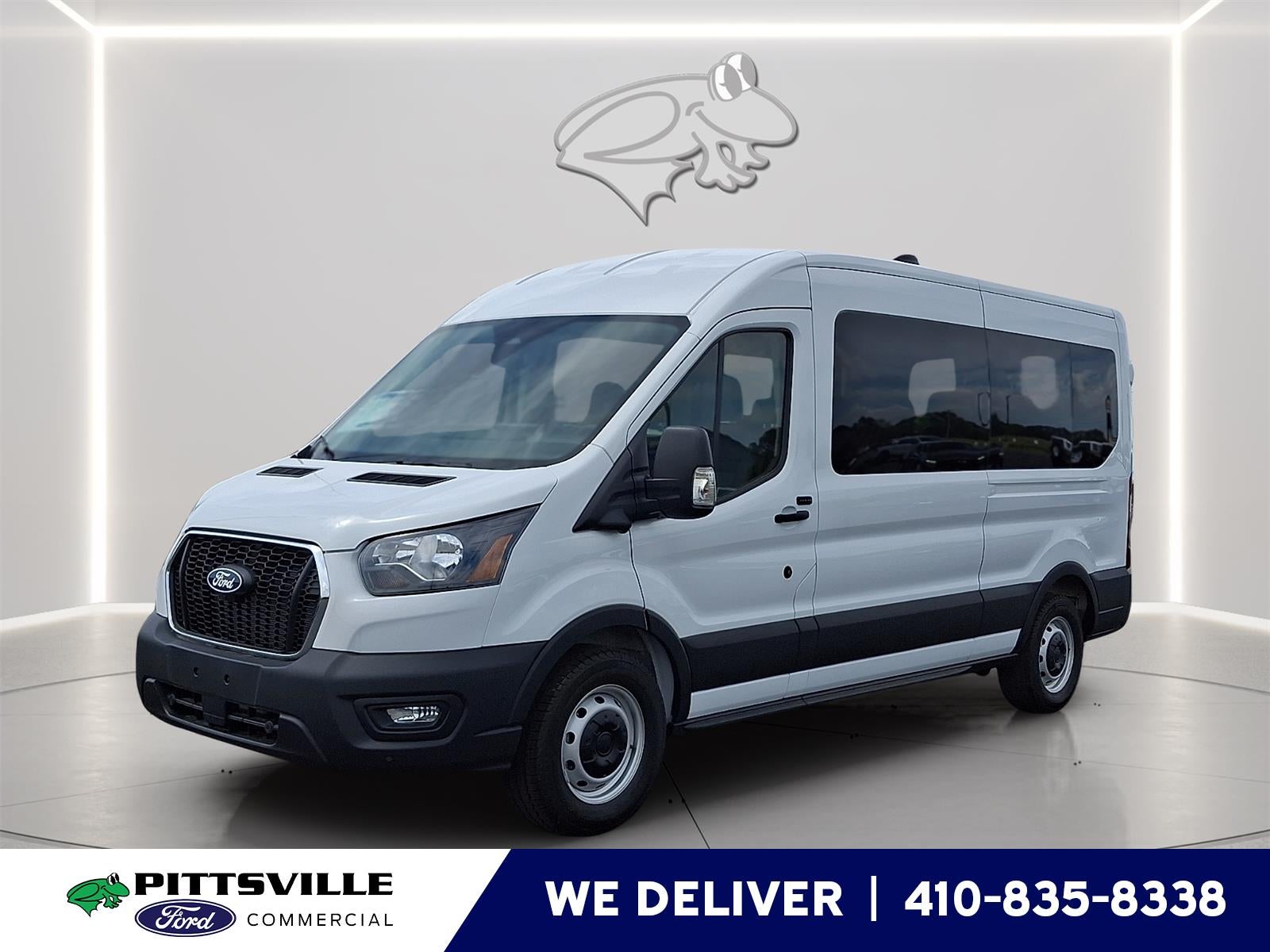 2026 Ford Transit 350 XL in Oxford White — front three-quarter view