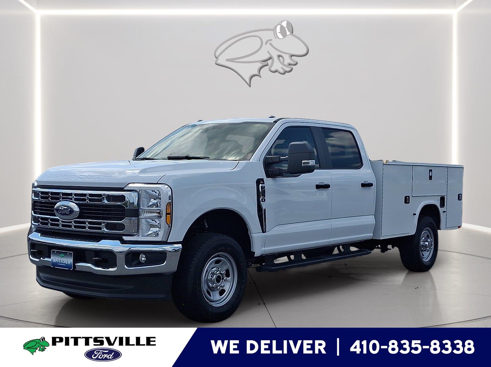 2026 Ford Super Duty F-350 SRW XL in Oxford White — front three-quarter view