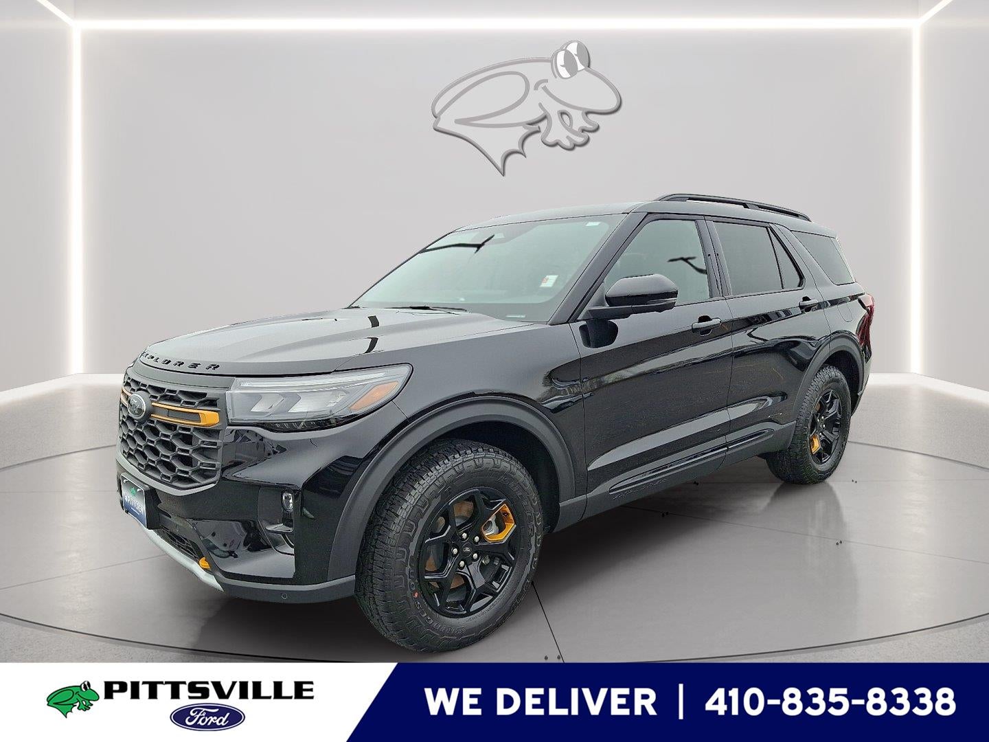 2026 Ford Explorer Tremor in Agate Black — front three-quarter view
