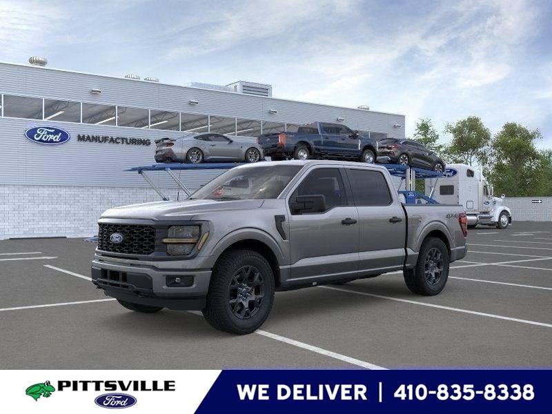 2026 Ford F-150 STX in Carbonized Gray — front three-quarter view