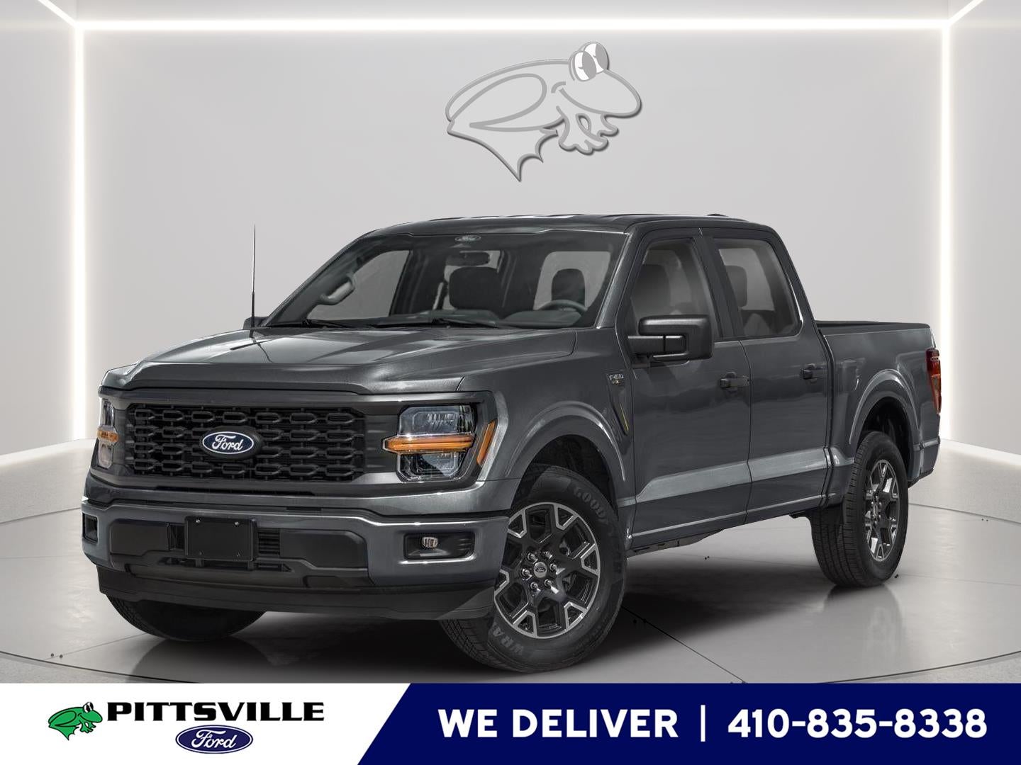 2026 Ford F-150 STX in Agate Black — front three-quarter view