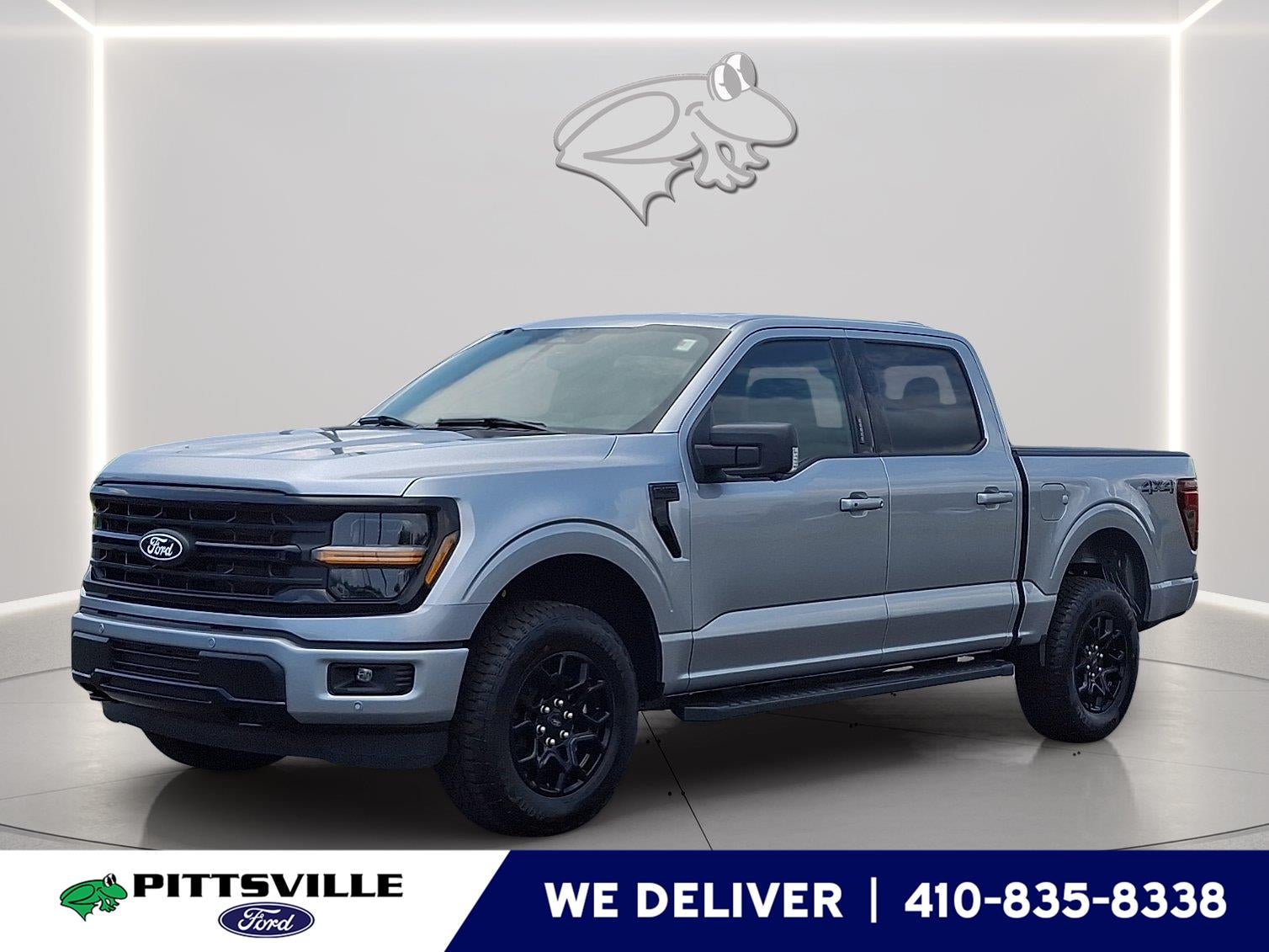 2026 Ford F-150 XLT in Iconic Silver — front three-quarter view