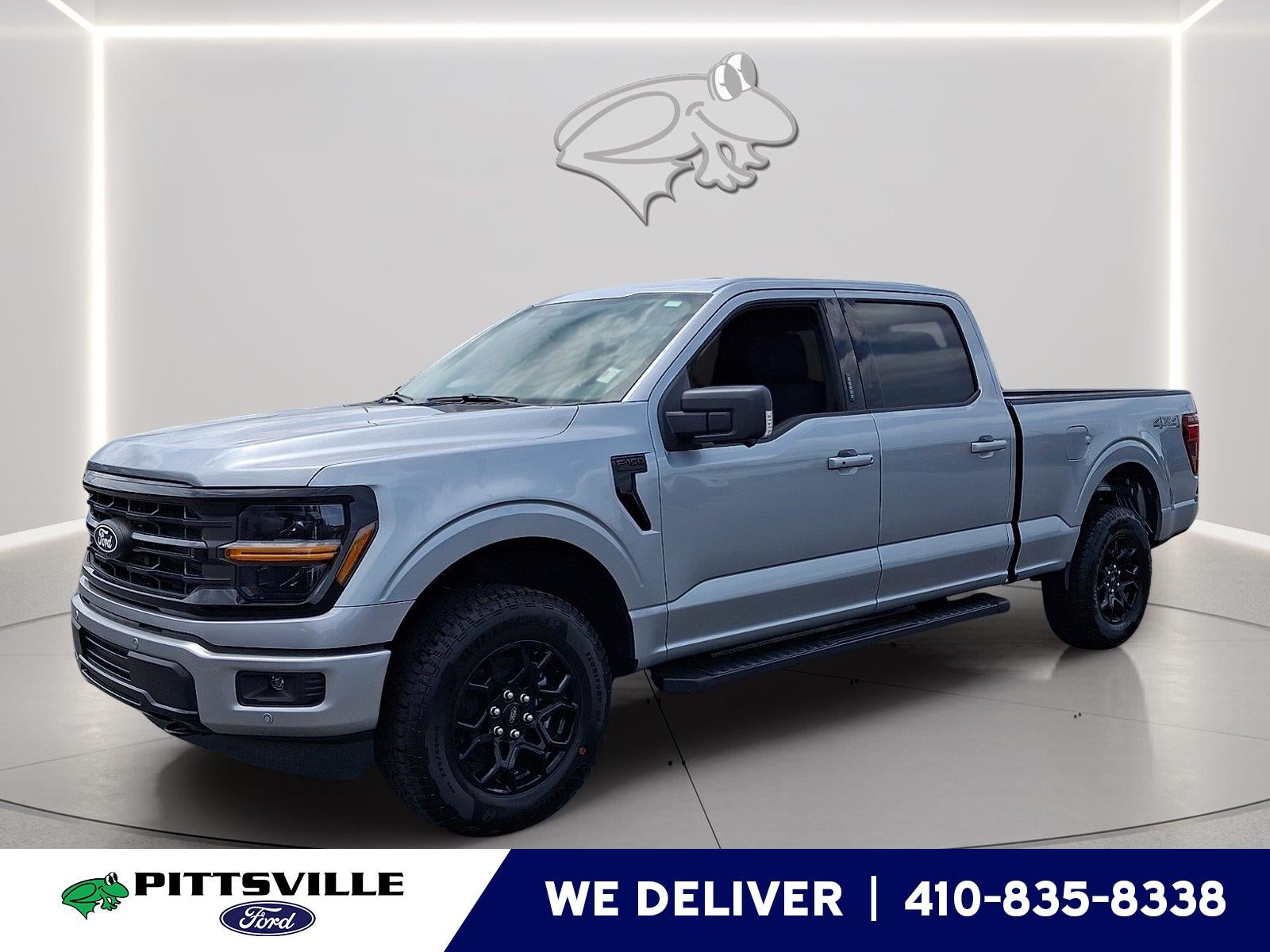 2026 Ford F-150 XLT in Iconic Silver — front three-quarter view