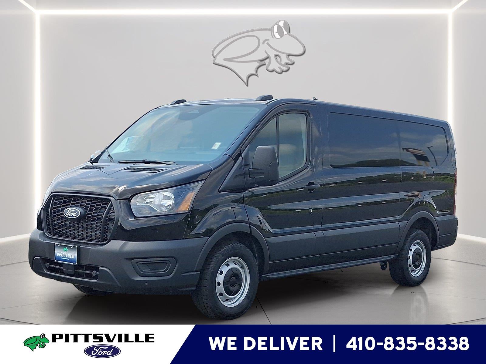 2026 Ford Transit 150 in Agate Black — front three-quarter view