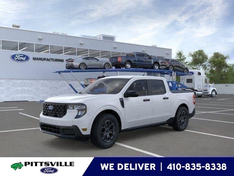 2026 Ford Maverick XLT in Oxford White — front three-quarter view