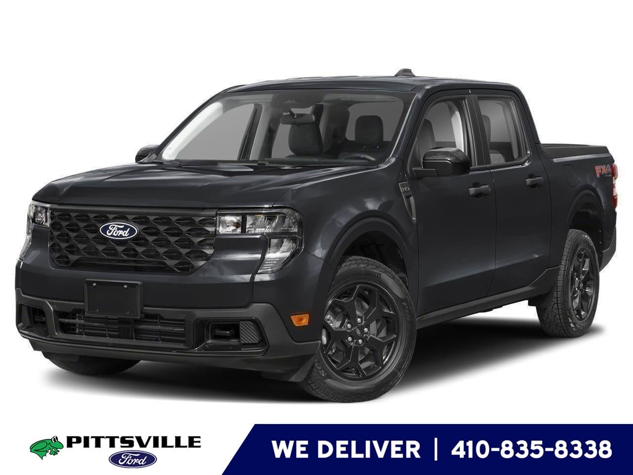 2026 Ford Maverick XLT in Shadow Black — front three-quarter view