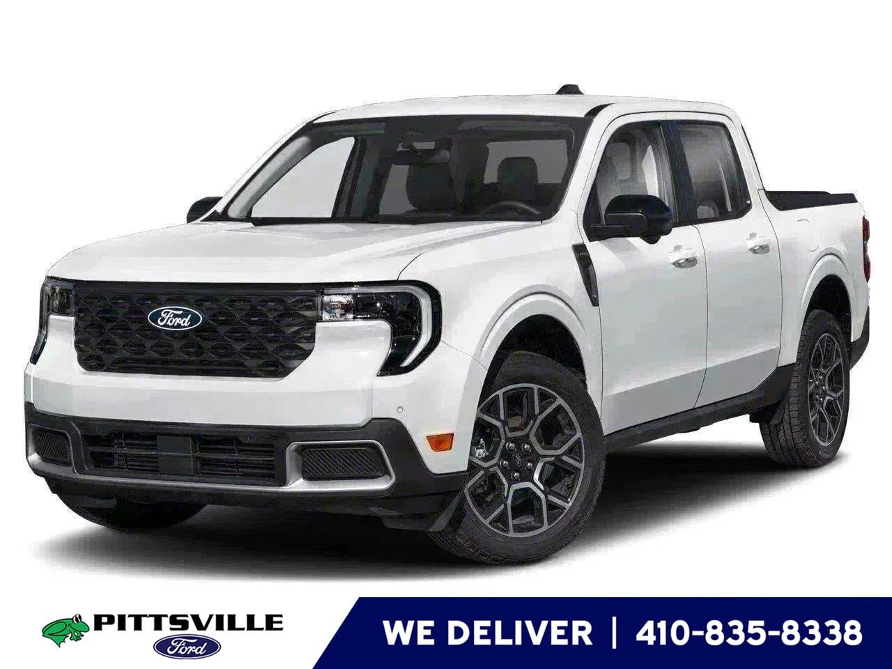 2026 Ford Maverick LARIAT in Azure Gray Metallic Tri-Coat — front three-quarter view